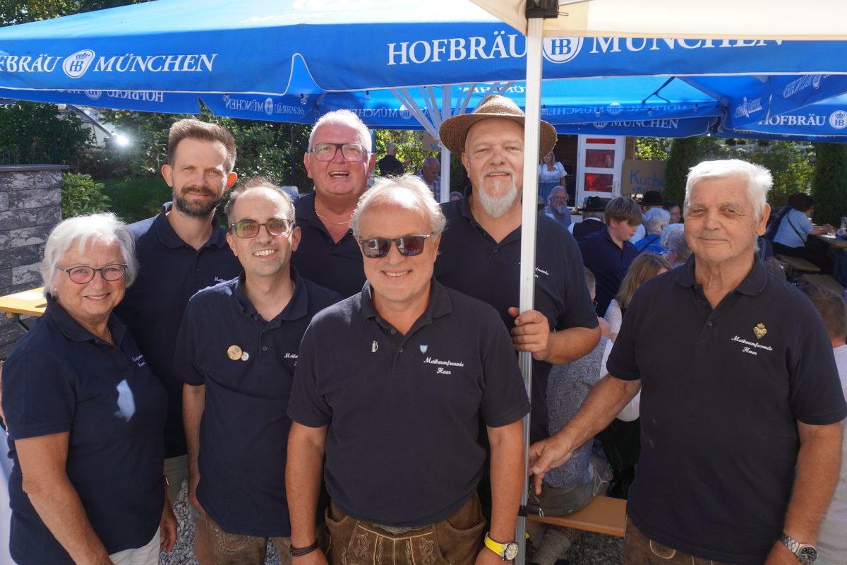 Gruppenfoto der Maibaumfreunde Haar beim Sommerfest 2026